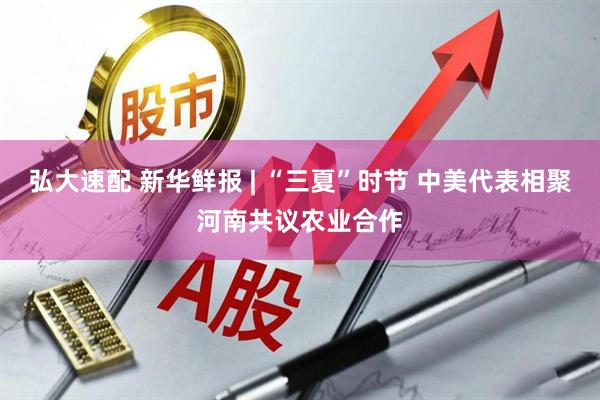 弘大速配 新华鲜报 | “三夏”时节 中美代表相聚河南共议农业合作